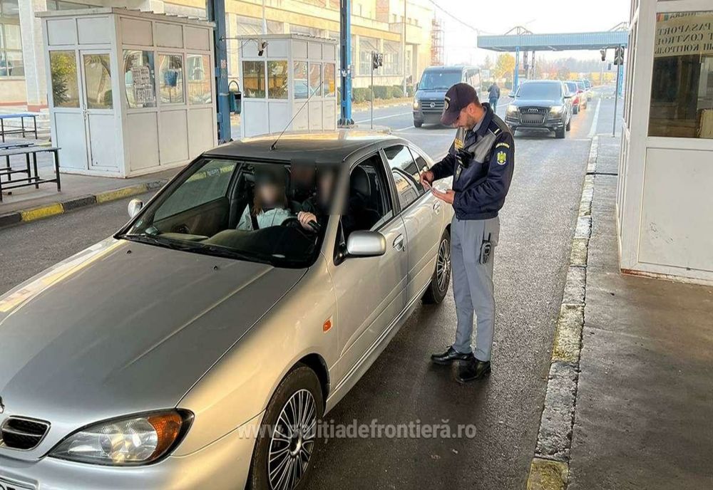 Depistat la volanul unui autoturism înmatriculat provizoriu, cu drept de circulație exclusiv pe teritoriul Germaniei