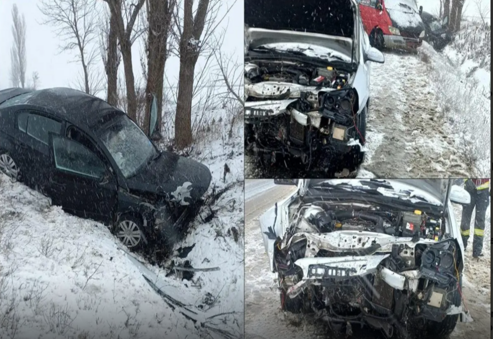 Doi adulți și un copil de 2 ani, răniți într-un accident produs pe șoseaua de centura a Tecuciului! Vinovat, un tânăr din Tutova