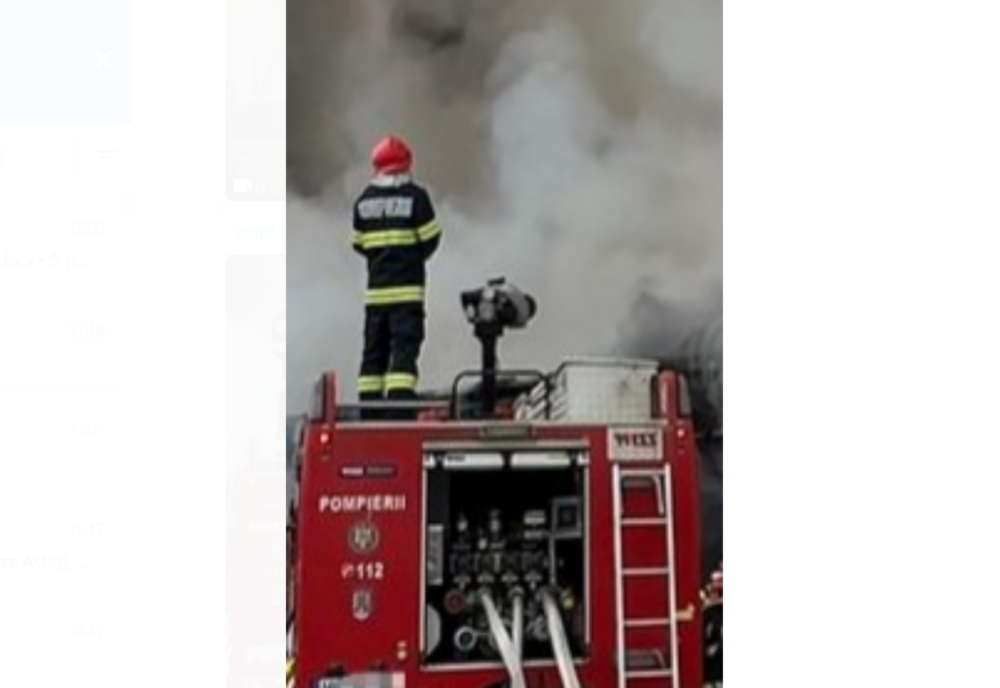 Luptă de două ore cu flăcările, pentru pompierii bârlădeni și cei din Murgeni, la un incendiu din Țuțcani