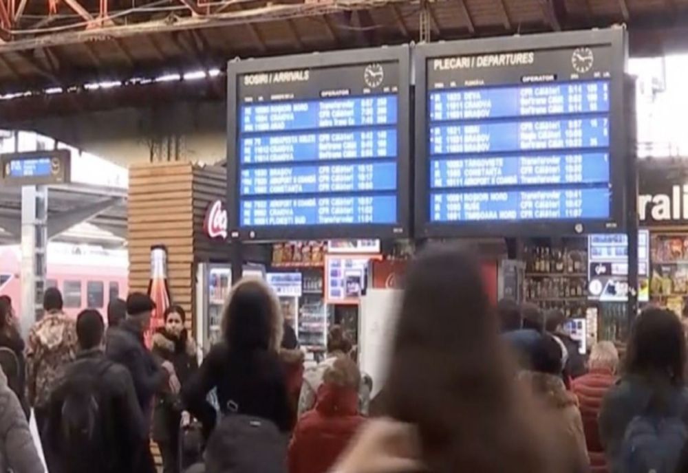 Haos în Gara de Nord, trenurile au avut întârzieri de zeci de minute 