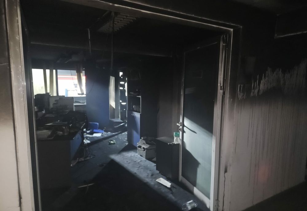 Incendiu la Casa Județeană a Asigurărilor de Sănătate Vaslui