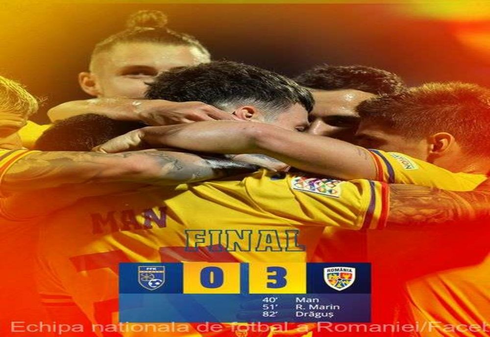 ROMÂNIA ÎNVINGE FĂRĂ EMOȚII PE KOSOVO, ÎN LIGA NAȚIUNILOR