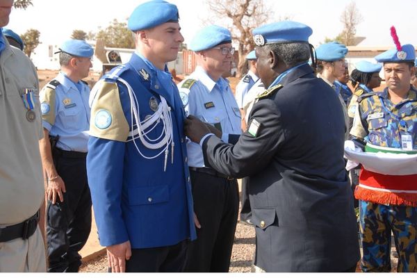 Jandarm din Vaslui, întors dintr-o misiune în Mali