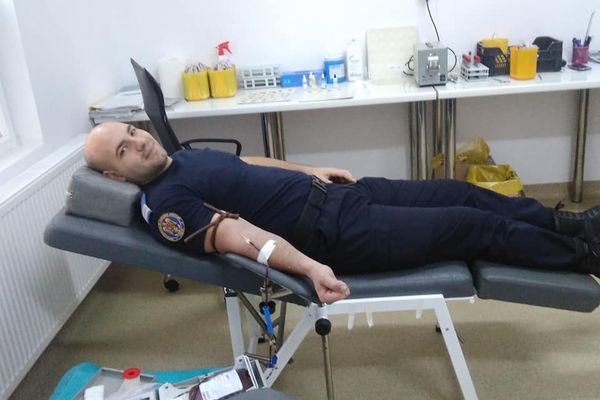 Jandarmii vasluieni au donat sânge