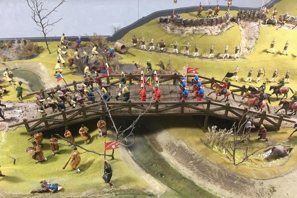 FOTO: Lupta de la Podul Înalt, transpusă în format 3D la muzeul din Vaslui