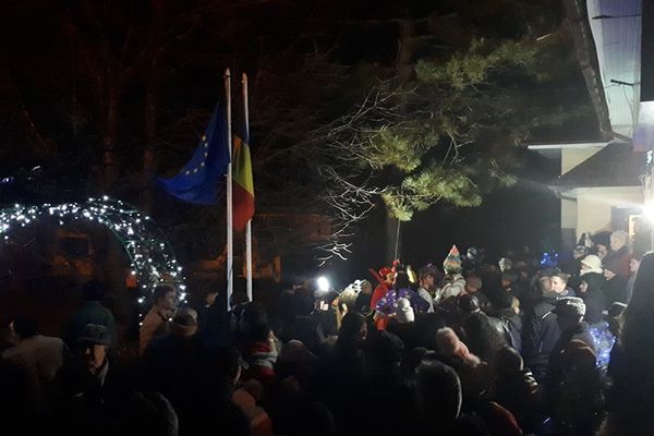 Noul an întâmpinat cu focuri de artificii la Ștefan cel Mare
