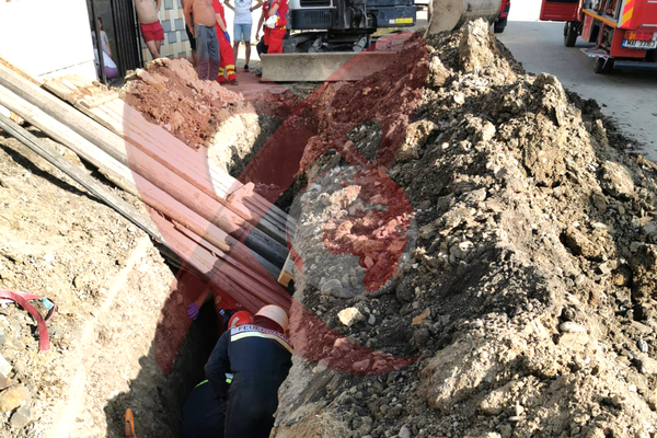 Bistrița-Năsăud: Un tânăr din județul Vaslui, mort după ce a fost prins sub un mal de pământ