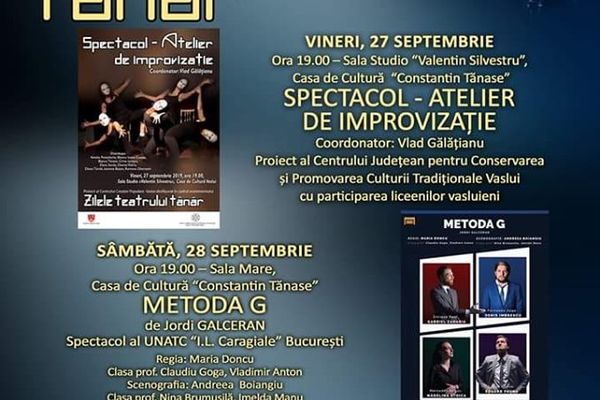 Astăzi începe manifestarea ”Zilele Teatrului Tânăr”