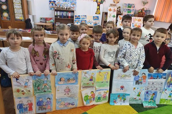 Drepturile copiilor, redate prin desen