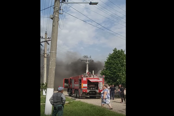 VIDEO - Incendiu la un spațiu comercial din Zorleni