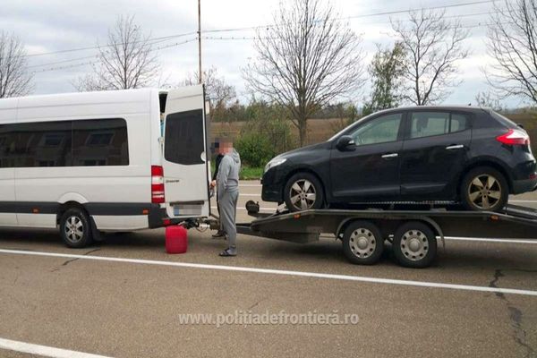 Autoturism declarat furat din Franța, descoperit la frontiera de est