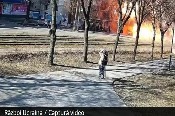 Kievul, sub un fum gros, încă de la primele ore ale dimineții!