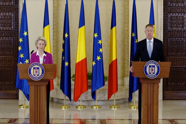 Preşedintele Comisiei Europene, Ursula von der Leyen, întâlnire cu Iohannis, la Cotroceni: „NU doar securitatea Ucrainei este AMENINȚATĂ”