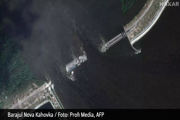 Ucraina acuză Rusia că ar fi aruncat în aer încă un baraj