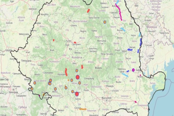 Harta CNAIR a drumurilor blocate de vremea rea - Actualizare în timp real