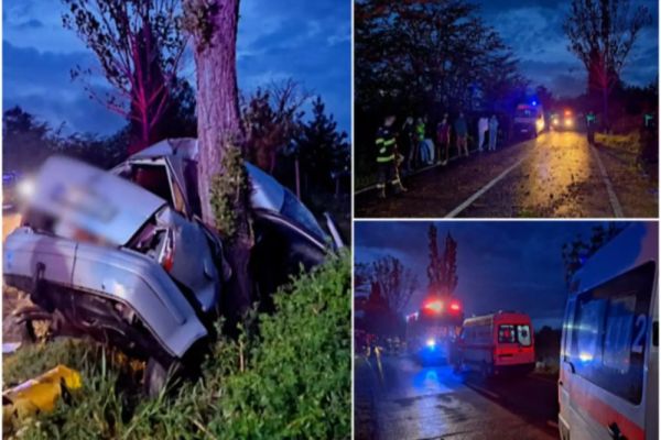 ACCIDENT CUMPLIT LA GRANIȚA DINTRE BACĂU ȘI VASLUI: UN TÂNĂR A MURIT, IAR UN ADOLESCENT ESTE ÎN STARE CRITICĂ