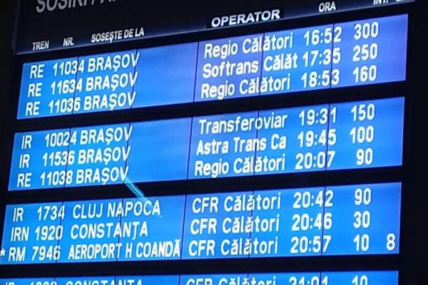 FURTUNILE DIN PRAHOVA AU PARALIZAT TRAFICUL FEROVIAR. ÎNTÂRZIERI DE SUTE DE MINUTE ÎN GARA DE NORD