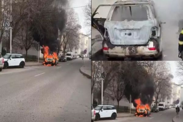 Incendiu devastator în municipiul Vaslui. O mașină a fost mistuită de flăcări 
