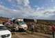 Accident de muncă: Bărbat, în stare gravă după ce o remorcă s-a răsturnat peste el