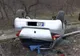 Accident spectaculos la ieșirea din Zorleni: o mașină s-a răsturnat din cauza vitezei. VIDEO