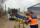 Un bărbat din Pochidia a ajuns la spital după ce a căzut un perete peste el