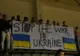 Banner în contextul războiului din Ucraina afișat de galeria CSM Vaslui