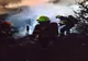 Pericol de explozie din cauza unui incendiu. Un pompier la un pas de pericol 