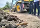 Muniție din timpul războiului descoperită în curtea primăriei din Epureni