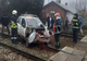 Un autoturism a fost lovit de tren în localitatea Rebricea - FOTO